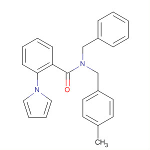 916586-17-9  Benzamide,N-[(4-methylphenyl)methyl]-N-(phenylmethyl)-2-(1H-pyrrol-1-yl)-