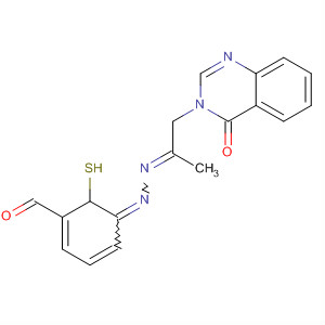 916611-05-7  Benzaldehyde, 2-mercapto-,2-[1-methyl-2-(4-oxo-3(4H)-quinazolinyl)ethylidene]hydrazone