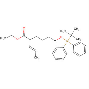 916759-64-3  Hexanoic acid,6-[[(1,1-dimethylethyl)diphenylsilyl]oxy]-2-(1E)-1-propen-1-yl-, ethyl ester
