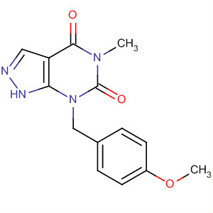 916764-91-5  1H-Pyrazolo[3,4-d]pyrimidine-4,6(5H,7H)-dione,7-[(4-methoxyphenyl)methyl]-5-methyl-