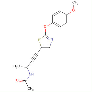 916795-81-8  Acetamide,N-[3-[2-(4-methoxyphenoxy)-5-thiazolyl]-1-methyl-2-propyn-1-yl]-