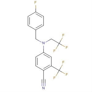 916808-04-3  Benzonitrile,4-[[(4-fluorophenyl)methyl](2,2,2-trifluoroethyl)amino]-2-(trifluoromethyl)-