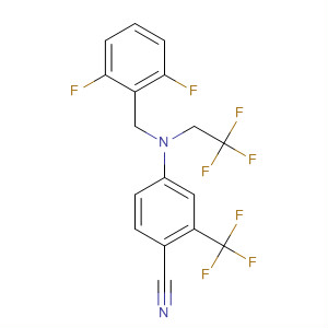 916808-16-7  Benzonitrile,4-[[(2,6-difluorophenyl)methyl](2,2,2-trifluoroethyl)amino]-2-(trifluoromethyl)-