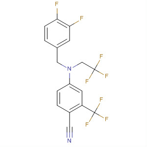 916808-18-9  Benzonitrile,4-[[(3,4-difluorophenyl)methyl](2,2,2-trifluoroethyl)amino]-2-(trifluoromethyl)-