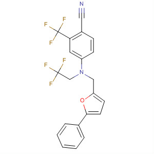916808-39-4  Benzonitrile,4-[[(5-phenyl-2-furanyl)methyl](2,2,2-trifluoroethyl)amino]-2-(trifluoromethyl)-