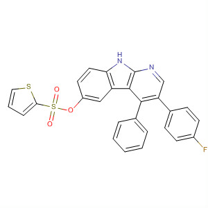 916820-47-8  2-Thiophenesulfonic acid,3-(4-fluorophenyl)-4-phenyl-9H-pyrido[2,3-b]indol-6-yl ester