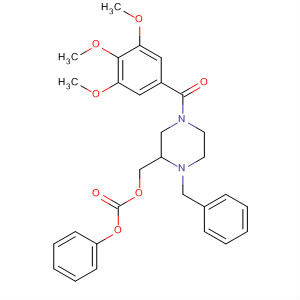 916974-58-8  Carbonic acid, phenyl[1-(phenylmethyl)-4-(3,4,5-trimethoxybenzoyl)-2-piperazinyl]methyl ester