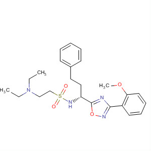 916984-10-6  Ethanesulfonamide,2-(diethylamino)-N-[(1R)-1-[3-(2-methoxyphenyl)-1,2,4-oxadiazol-5-yl]-3-phenylpropyl]-