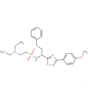 916984-78-6  Ethanesulfonamide,2-(diethylamino)-N-[(1R)-1-[3-(4-methoxyphenyl)-1,2,4-oxadiazol-5-yl]-3-phenylpropyl]-