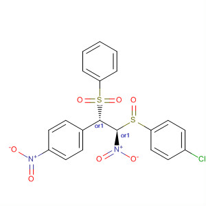916985-61-0  Benzene,1-chloro-4-[[(1R,2S)-1-nitro-2-(4-nitrophenyl)-2-(phenylsulfonyl)ethyl]sulfonyl]-, rel-
