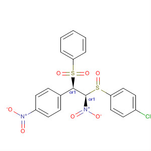 916985-68-7  Benzene,1-chloro-4-[[(1R,2R)-1-nitro-2-(4-nitrophenyl)-2-(phenylsulfonyl)ethyl]sulfonyl]-, rel-