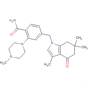917001-65-1  Benzamide,2-(4-methyl-1-piperazinyl)-4-[(4,5,6,7-tetrahydro-3,6,6-trimethyl-4-oxo-1H-indol-1-yl)methyl]-