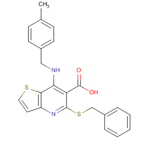 917085-71-3  Thieno[3,2-b]pyridine-6-carboxylic acid,7-[[(4-methylphenyl)methyl]amino]-5-[(phenylmethyl)thio]-