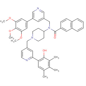 903891-65-6  2-Naphthalenecarboxamide,N-[[5-(3,4,5-trimethoxyphenyl)-3-pyridinyl]methyl]-N-[1-[[2-(3,4,5-trimethoxyphenyl)-4-pyridinyl]methyl]-4-piperidinyl]-