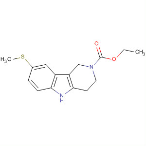 903902-69-2  2H-Pyrido[4,3-b]indole-2-carboxylic acid,1,3,4,5-tetrahydro-8-(methylthio)-, ethyl ester