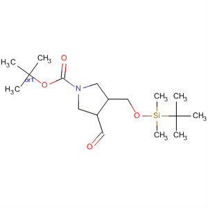 904304-79-6  1-Pyrrolidinecarboxylic acid,3-[[[(1,1-dimethylethyl)dimethylsilyl]oxy]methyl]-4-formyl-,1,1-dimethylethyl ester, (3R,4R)-rel-