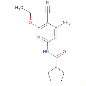 904307-23-9  Cyclopentanecarboxamide, N-(4-amino-5-cyano-6-ethoxy-2-pyridinyl)-