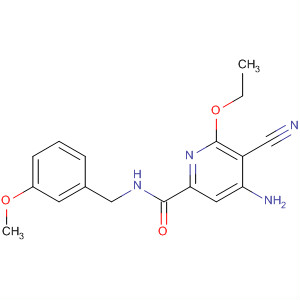 904310-27-6  2-Pyridinecarboxamide,4-amino-5-cyano-6-ethoxy-N-[(3-methoxyphenyl)methyl]-