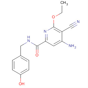 904311-76-8  2-Pyridinecarboxamide,4-amino-5-cyano-6-ethoxy-N-[(4-hydroxyphenyl)methyl]-