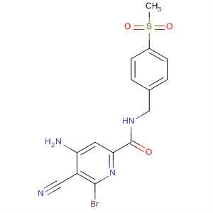 904311-83-7  2-Pyridinecarboxamide,4-amino-6-bromo-5-cyano-N-[[4-(methylsulfonyl)phenyl]methyl]-