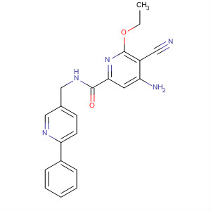 904312-06-7  2-Pyridinecarboxamide,4-amino-5-cyano-6-ethoxy-N-[(6-phenyl-3-pyridinyl)methyl]-