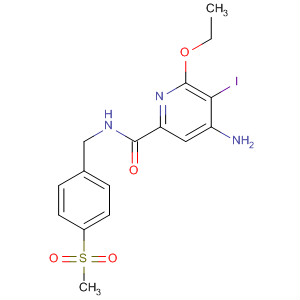 904312-12-5  2-Pyridinecarboxamide,4-amino-6-ethoxy-5-iodo-N-[[4-(methylsulfonyl)phenyl]methyl]-