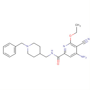 904312-20-5  2-Pyridinecarboxamide,4-amino-5-cyano-6-ethoxy-N-[[1-(phenylmethyl)-4-piperidinyl]methyl]-