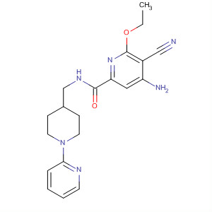 904312-27-2  2-Pyridinecarboxamide,4-amino-5-cyano-6-ethoxy-N-[[1-(2-pyridinyl)-4-piperidinyl]methyl]-