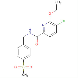 904312-30-7  2-Pyridinecarboxamide,5-chloro-6-ethoxy-N-[[4-(methylsulfonyl)phenyl]methyl]-