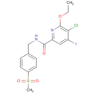 904312-31-8  2-Pyridinecarboxamide,5-chloro-6-ethoxy-4-iodo-N-[[4-(methylsulfonyl)phenyl]methyl]-