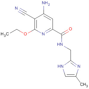 904312-39-6  2-Pyridinecarboxamide,4-amino-5-cyano-6-ethoxy-N-[(4-methyl-1H-imidazol-2-yl)methyl]-