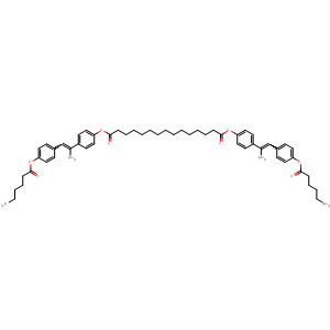 90440-77-0  Pentadecanedioic acid,bis[4-[1-methyl-2-[4-[(1-oxohexyl)oxy]phenyl]ethenyl]phenyl] ester