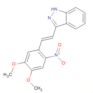 904895-34-7  1H-Indazole, 3-[(1E)-2-(4,5-dimethoxy-2-nitrophenyl)ethenyl]-