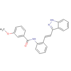 904896-97-5  Benzamide, N-[2-[(1E)-2-(1H-indazol-3-yl)ethenyl]phenyl]-3-methoxy-