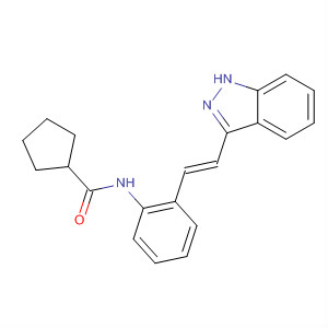 904897-02-5  Cyclopentanecarboxamide,N-[2-[(1E)-2-(1H-indazol-3-yl)ethenyl]phenyl]-