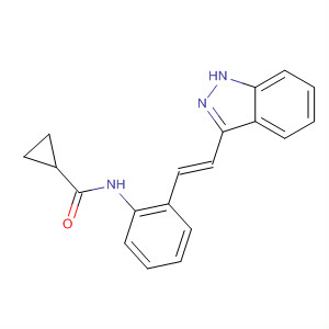 904897-11-6  Cyclopropanecarboxamide,N-[2-[(1E)-2-(1H-indazol-3-yl)ethenyl]phenyl]-