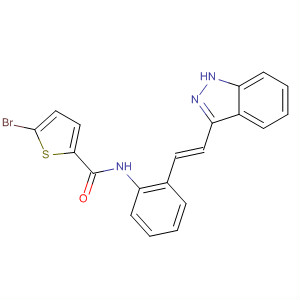904897-12-7  2-Thiophenecarboxamide,5-bromo-N-[2-[(1E)-2-(1H-indazol-3-yl)ethenyl]phenyl]-