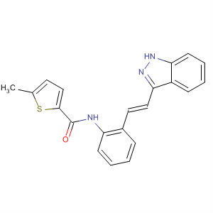 904897-18-3  2-Thiophenecarboxamide,N-[2-[(1E)-2-(1H-indazol-3-yl)ethenyl]phenyl]-5-methyl-