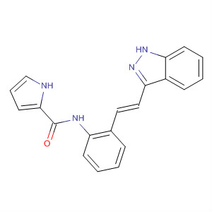 904897-20-7  1H-Pyrrole-2-carboxamide,N-[2-[(1E)-2-(1H-indazol-3-yl)ethenyl]phenyl]-