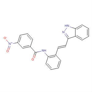 904897-42-3  Benzamide, N-[2-[(1E)-2-(1H-indazol-3-yl)ethenyl]phenyl]-3-nitro-