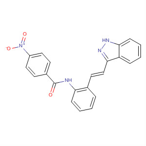 904897-43-4  Benzamide, N-[2-[(1E)-2-(1H-indazol-3-yl)ethenyl]phenyl]-4-nitro-