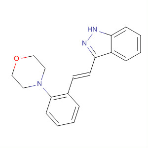 904898-15-3  1H-Indazole, 3-[(1E)-2-[2-(4-morpholinyl)phenyl]ethenyl]-