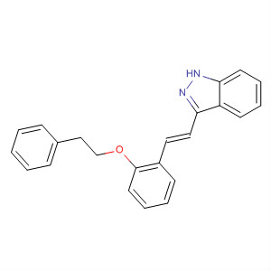 904898-18-6  1H-Indazole, 3-[(1E)-2-[2-(2-phenylethoxy)phenyl]ethenyl]-