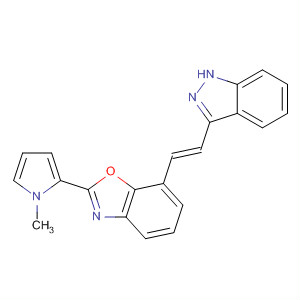 904898-26-6  Benzoxazole,7-[(1E)-2-(1H-indazol-3-yl)ethenyl]-2-(1-methyl-1H-pyrrol-2-yl)-