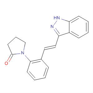 904898-85-7  2-Pyrrolidinone, 1-[2-[(1E)-2-(1H-indazol-3-yl)ethenyl]phenyl]-
