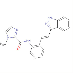 904900-29-4  1H-Imidazole-2-carboxamide,N-[2-[(1E)-2-(1H-indazol-3-yl)ethenyl]phenyl]-1-methyl-
