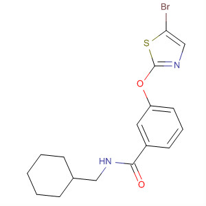 904961-66-6  Benzamide, 3-[(5-bromo-2-thiazolyl)oxy]-N-(cyclohexylmethyl)-