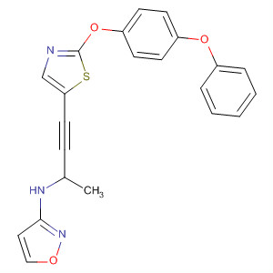 904962-26-1  3-Isoxazolamine,N-[1-methyl-3-[2-(4-phenoxyphenoxy)-5-thiazolyl]-2-propynyl]-