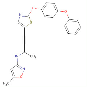904962-55-6  3-Isoxazolamine,5-methyl-N-[1-methyl-3-[2-(4-phenoxyphenoxy)-5-thiazolyl]-2-propynyl]-