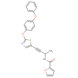 904962-73-8  2-Furancarboxamide,N-[1-methyl-3-[2-(4-phenoxyphenoxy)-5-thiazolyl]-2-propynyl]-